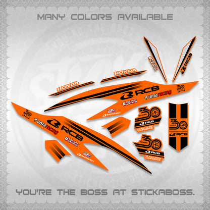 CLICK 125 V2 DECALS (2026 30TH ANNIVERSARY RACING DESIGN) STICKER DECALS BY STICKABOSS