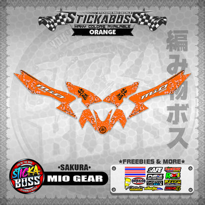 MIO GEAR STICKER DECALS ( SAKURA )【WITH FREEBIES】