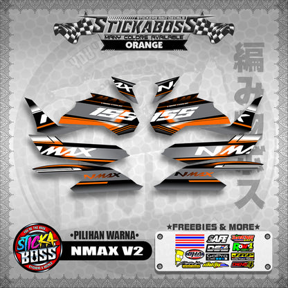NMAX V2 MALAYSIAN STICKER DECALS ( PILIHAN WARNA )【WITH FREEBIES】