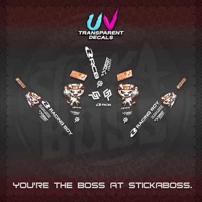 CLICK V2 UV TRANSPARENT DECALS (2026 RACE ZOMBIE DESIGN)STICKER DECALS By STICKABOSS