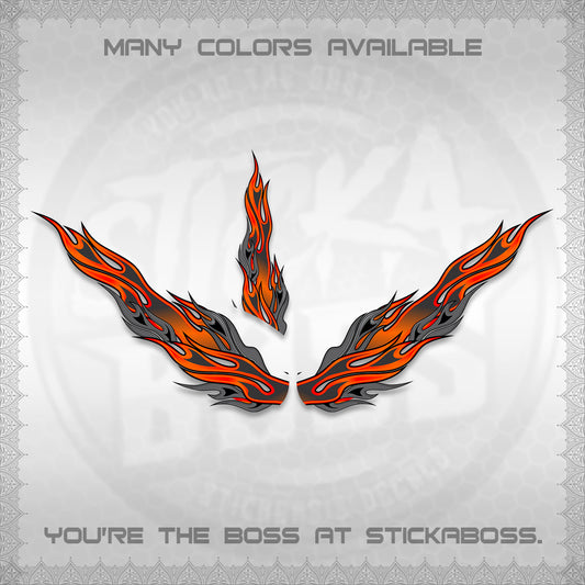 GIORNO 125 DECALS (2026 FIRE CUSTOM 003 DESIGN) STICKER DECALS BY STICKABOSS