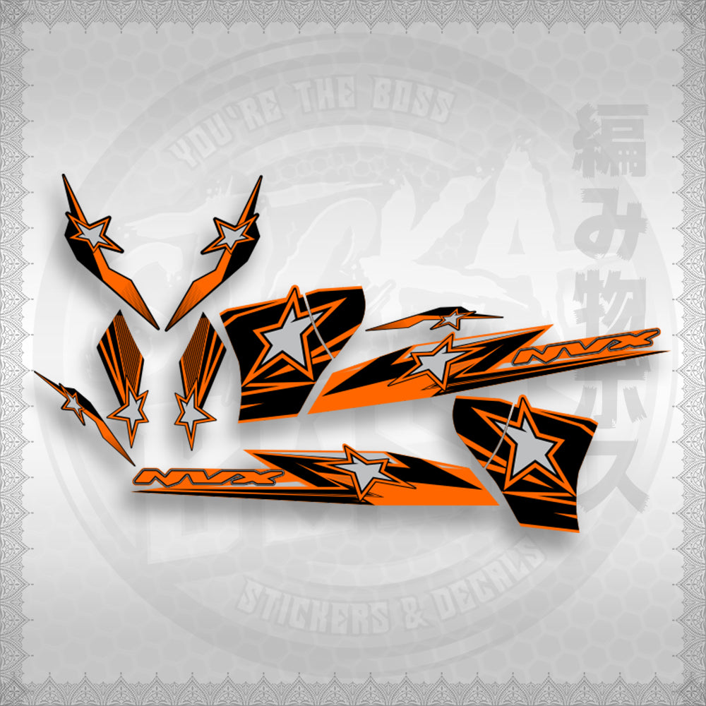 AEROX 155 V2 ( ALPHON STAR ) STICKER DECALS By STICKABOSS