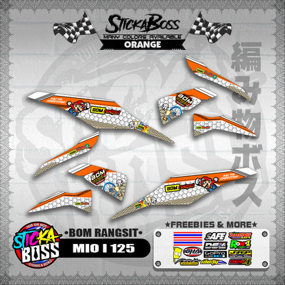 MIO I 125 INDO DECALS ( BOM RANGSIT )【WITH FREEBIES】