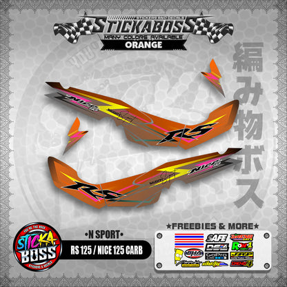RS 125 NICE / 125 CARB STICKER DECALS ( N SPORT )【WITH FREEBIES】