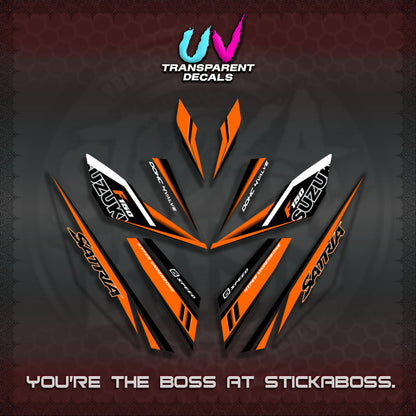 【PREMIUM UV PRINT】TRANSPARENT RAIDER 150 Fi SATRIA DECALS (2026 NTN N22)STICKER By STICKABOSS