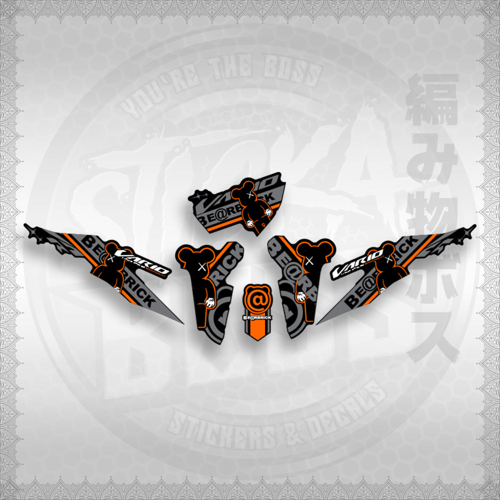 CLICK V2 INDO CONCEPT ( VARIO BEAR BRICK ) STICKER DECALS By STICKABOSS