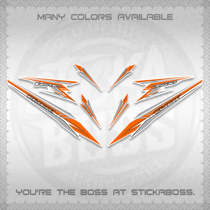 CLICK 160 VARIO FOR WHITE DECALS (2026 SHARP 00-A1 DESIGN)STICKER KITS By STICKABOSS