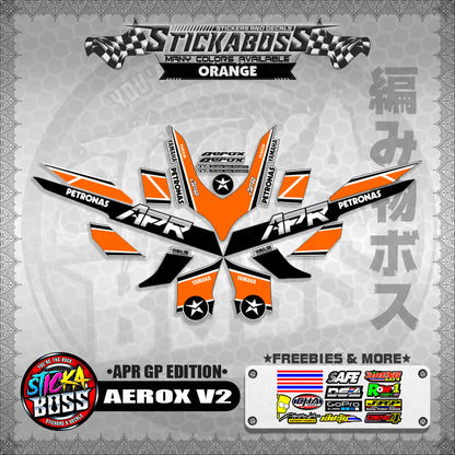 AEROX V2 STICKER DECALS ( APR GP EDITION )【WITH FREEBIES】