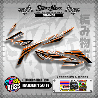 RAIDER 150 Fi DECALS ( THUNDER SATRIA F150 )【WITH FREEBIES】