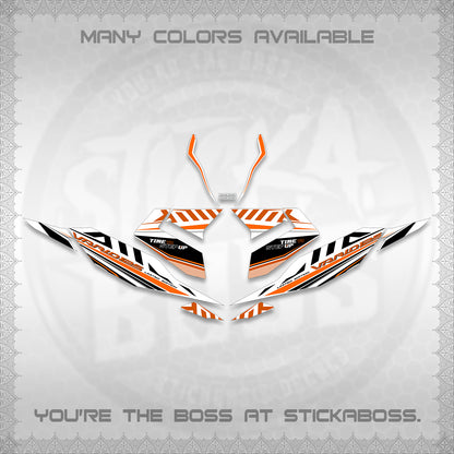 CLICK 125 V4 VARIO FOR WHITE DECALS (2026 VR0007 DESIGN) STICKER KITS By STICKABOSS