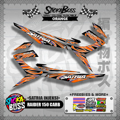 RAIDER 150 CARB DECALS ( SATRIA INJEKSI )【WITH FREEBIES】