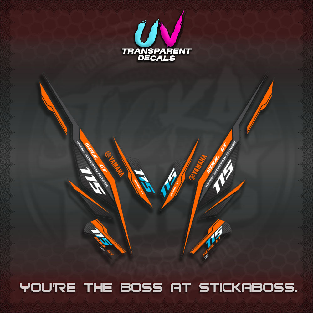 【PREMIUM UV PRINT】TRANSPARENT MIO SOUL I 115 GT INDO DECALS(0002 DESIGN)STICKER DECALS By STICKABOSS