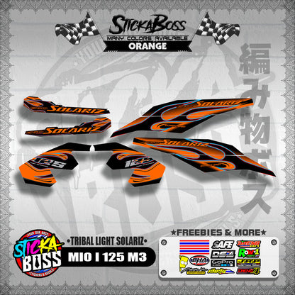 MIO I 125 M3 DECALS ( TRIBAL LIGHT SOLARIZ )【WITH FREEBIES】