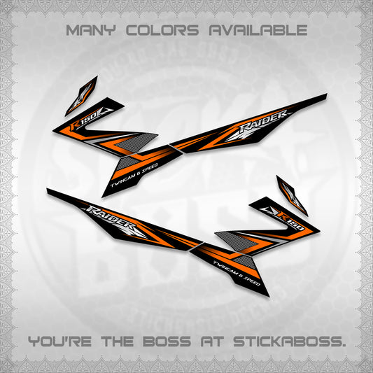 RAIDER 150 FI DECALS (TH CODE 1) STICKER DECALS BY STICKABOSS