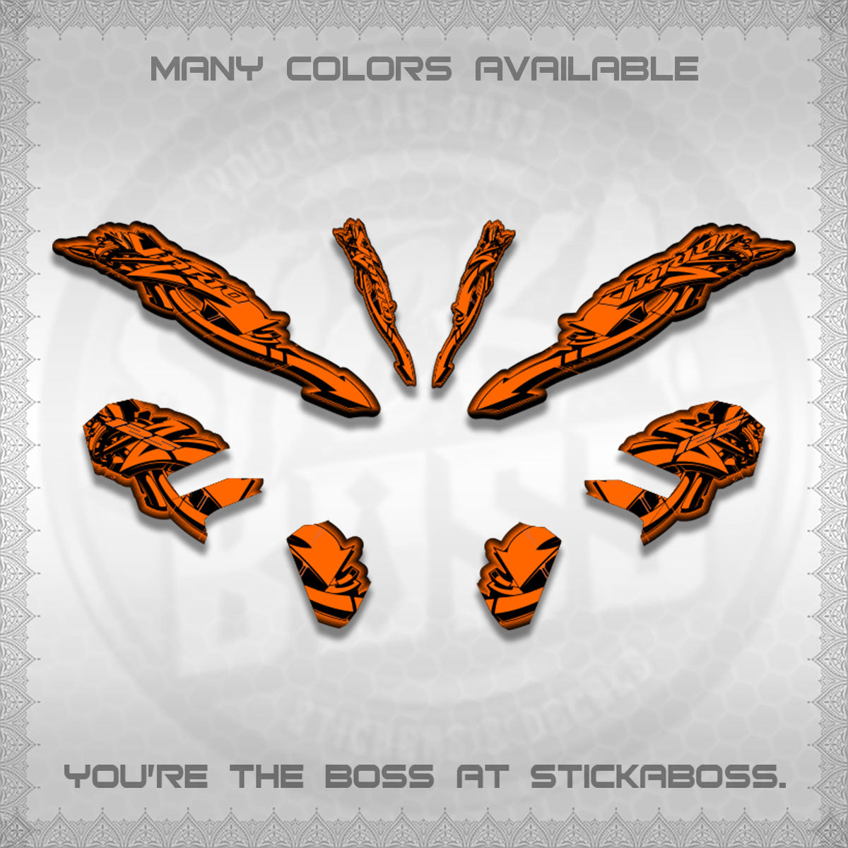CLICK V3 STRIPING VARIO DECALS (GRAPHITY ARROW DESIGN)STICKER DECALS BY STICKABOSS