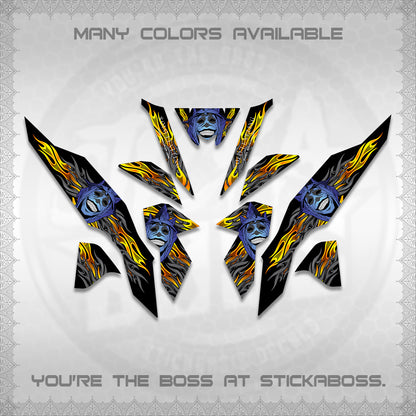 CLICK V3 DECALS (SoloLevelingSmiley Design) STICKER DECALS By STICKABOSS