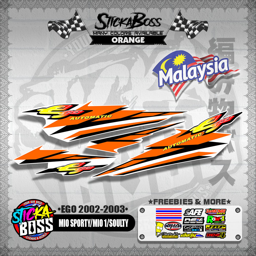 MIO SPORTY / MIO 1 / SOULTY DECALS ( EGO 2002-2003 )【WITH FREEBIES】