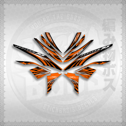 STICKER DECALS for SNIPER 135 MX JUPITER (S13509FICUBO)By STICKABOSS (SOFIE LAMINATED WATERPROOF)
