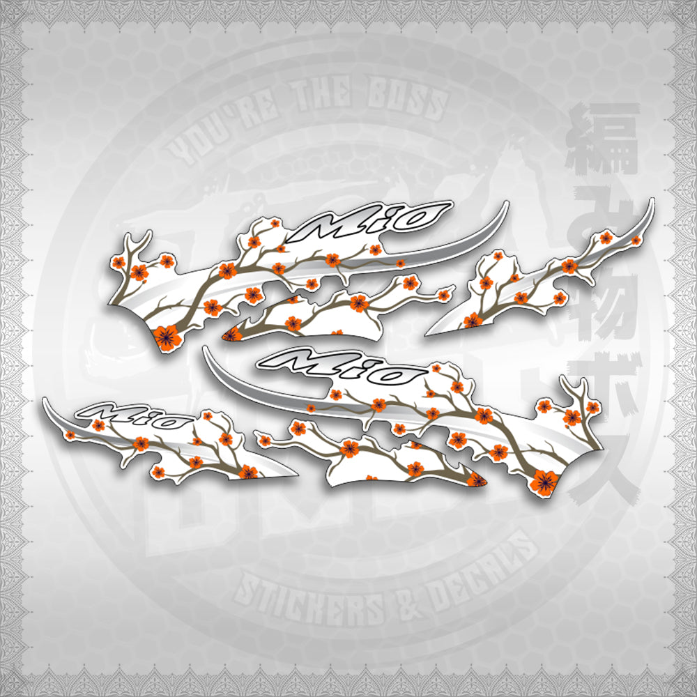 STICKER DECALS for MIO SPORTY FOR WHITE (MSPSAXFL) By STICKABOSS (SOFIE LAMINATED WATERPROOF)