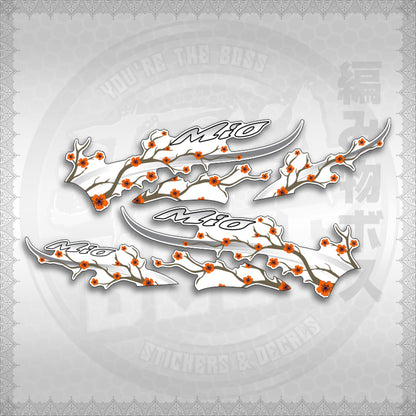 STICKER DECALS for MIO SPORTY FOR WHITE (MSPSAXFL) By STICKABOSS (SOFIE LAMINATED WATERPROOF)