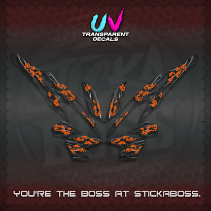 CLICK 125 V2 UV TRANSPARENT DECALS (2026 NEW SAKURA WIND)STICKER DECALS By STICKABOSS