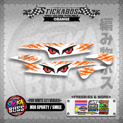 MIO SPORTY / SMILE INDO STICKER DECALS ( FOR WHITE A21 VARIASI)【WITH FREEBIES】