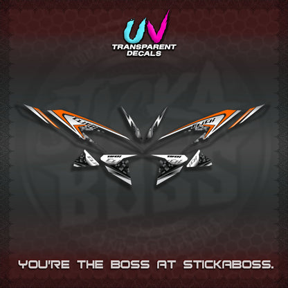 CLICK V2 UV TRANSPARENT DECALS (125-150 TRIBAL VIETNAM)STICKER DECALS By STICKABOSS
