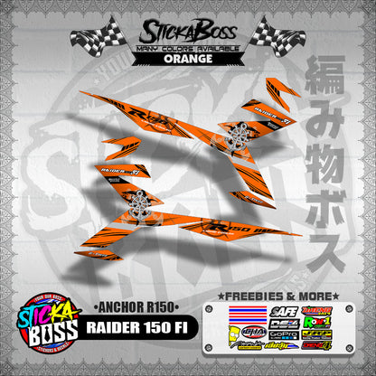 RAIDER 150 FI DECALS ( ANCHOR R150 )【WITH FREEBIES】