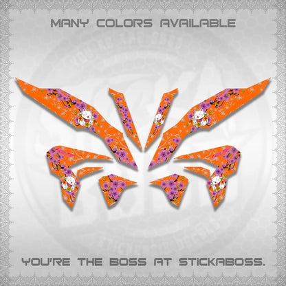 CLICK 125 V3 DECALS (LUCKY CAT SAKURA)STICKER DECALS By STICKABOSS