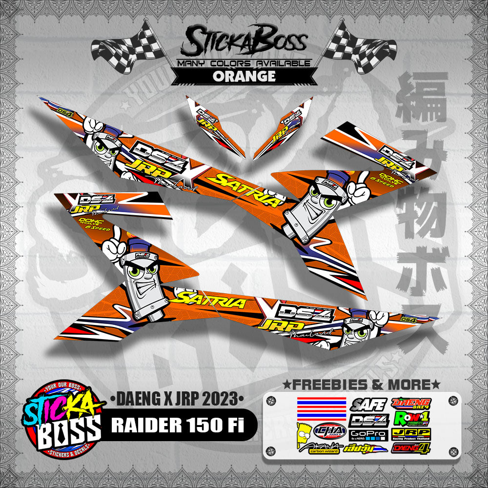 RAIDER 150 Fi DECALS ( DAENG x JRP 2023 )【WITH FREEBIES】