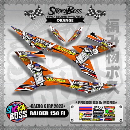 RAIDER 150 Fi DECALS ( DAENG x JRP 2023 )【WITH FREEBIES】