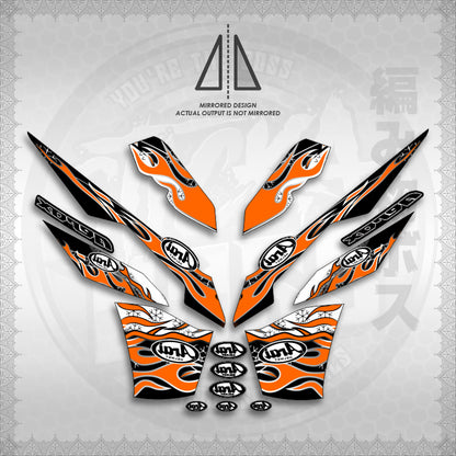 STICKER DECALS for AEROX V3 ALPHA TURBO INDO (AV3ARFISP) By STICKABOSS (SOFIE LAMINATED WATERPROOF)