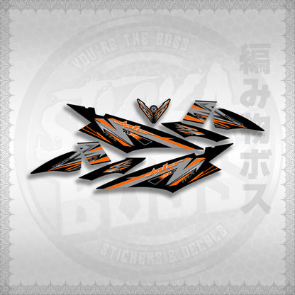 MIO SOUL I STRIPING CARBURETOR STICKER DECALS By STICKABOSS (SOFIE LAMINATED WATERPROOF)