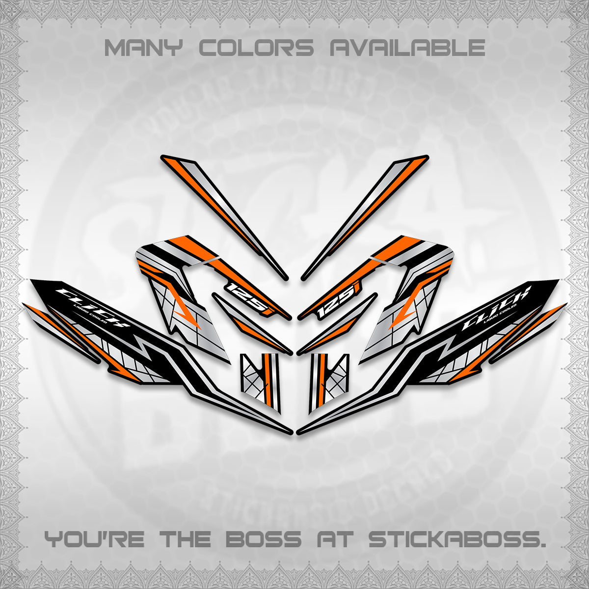 CLICK V4 INDO DECALS (2026 NEW LINE X STYLE) STICKER KITS By STICKABOSS