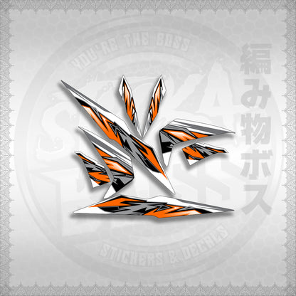 STICKER DECALS for BEAT 110 V2 (BV2INMAFOWHSTMODE) By STICKABOSS (SOFIE LAMINATED WATERPROOF)