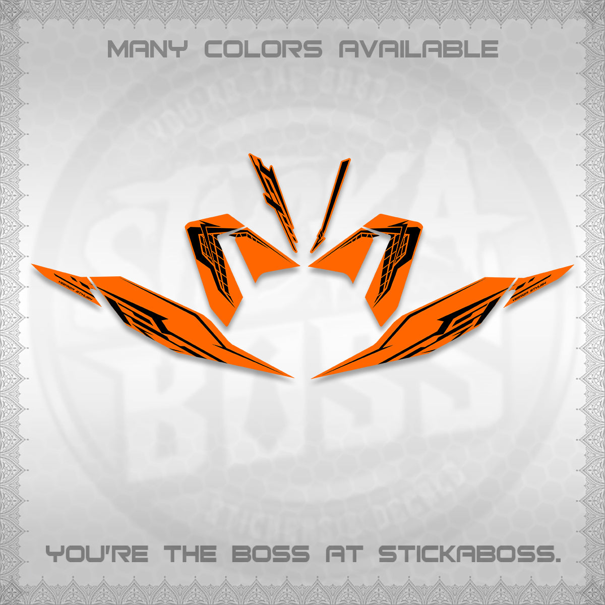 CLICK 125 V4 DECALS (2026 VEERIZA STYLISH DESIGN) STICKER DECALS By STICKABOSS