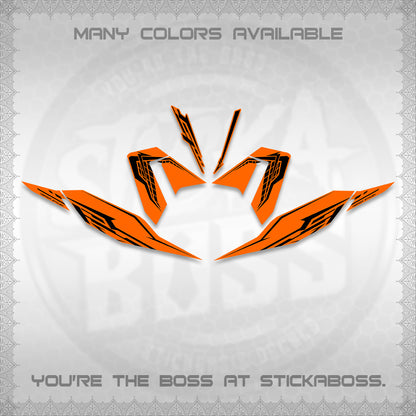 CLICK 125 V4 DECALS (2026 VEERIZA STYLISH DESIGN) STICKER DECALS By STICKABOSS
