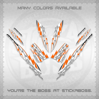 AEROX V2 INDO FOR WHITE DECALS (2026 STAR 0001 MOTIF) STICKER KITS By STICKABOSS