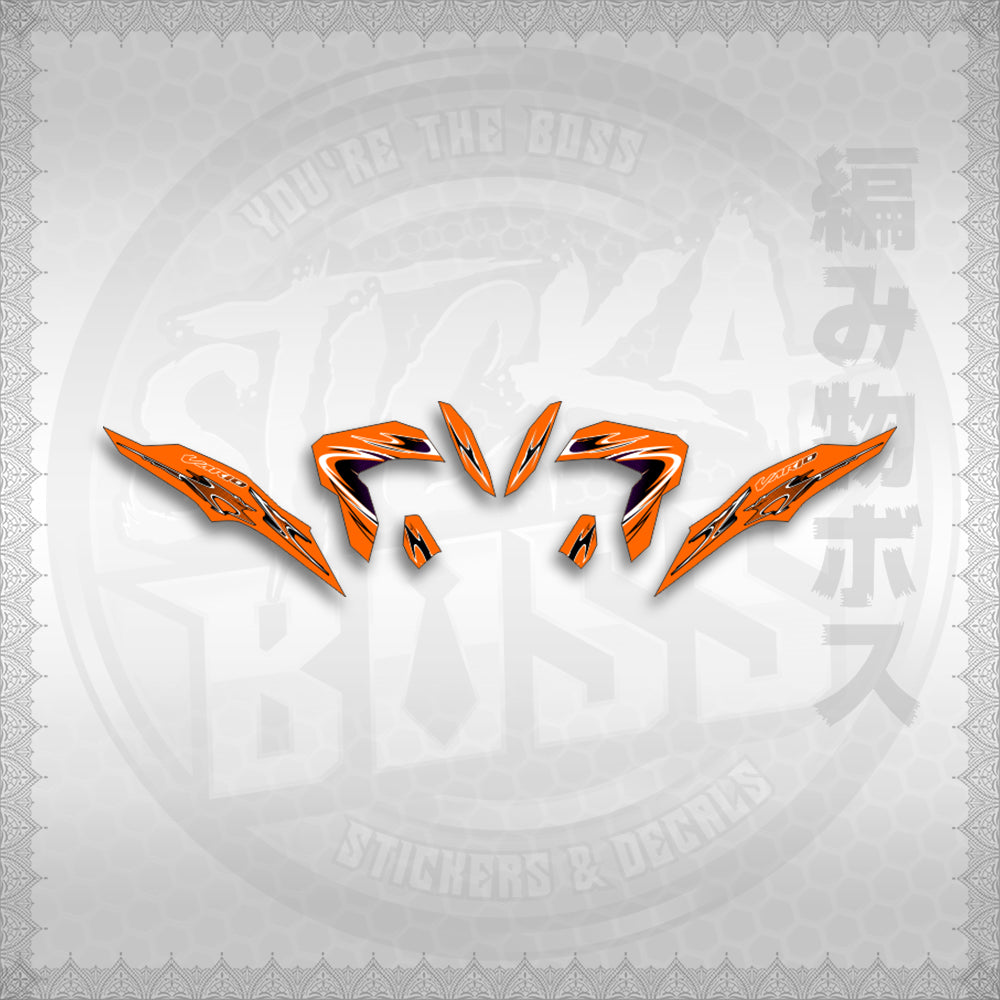 STICKER DECALS for CLICK 125 V3 (CV325LENEMOHO) By STICKABOSS (SOFIE LAMINATED WATERPROOF)