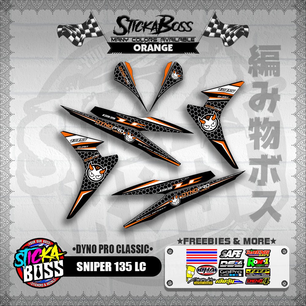 SNIPER 135 LC DECALS ( DYNO PRO CLASSIC )【WITH FREEBIES】
