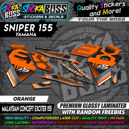 SNIPER 155 New Stock Decals [ MALAYSIAN CONCEPT EXCITER 155 ]