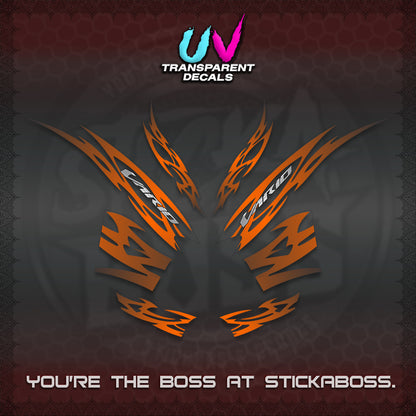 CLICK 125 V2 INDO STRIPING UV TRANSPARENT DECALS (2026 NUSANTARA MOTIF) STICKER DECALS By STICKABOSS