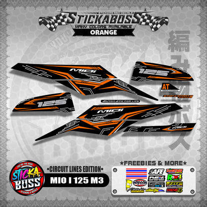 MIO i 125 DECALS ( M3 CIRCUIT LINES EDITION )【WITH FREEBIES】