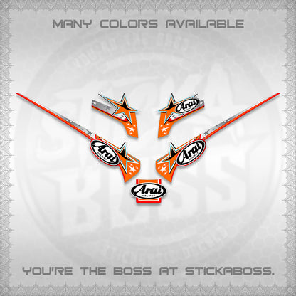GIORNO 125 THAI DECALS (2026 ARAI S001) STICKER DECALS BY STICKABOSS