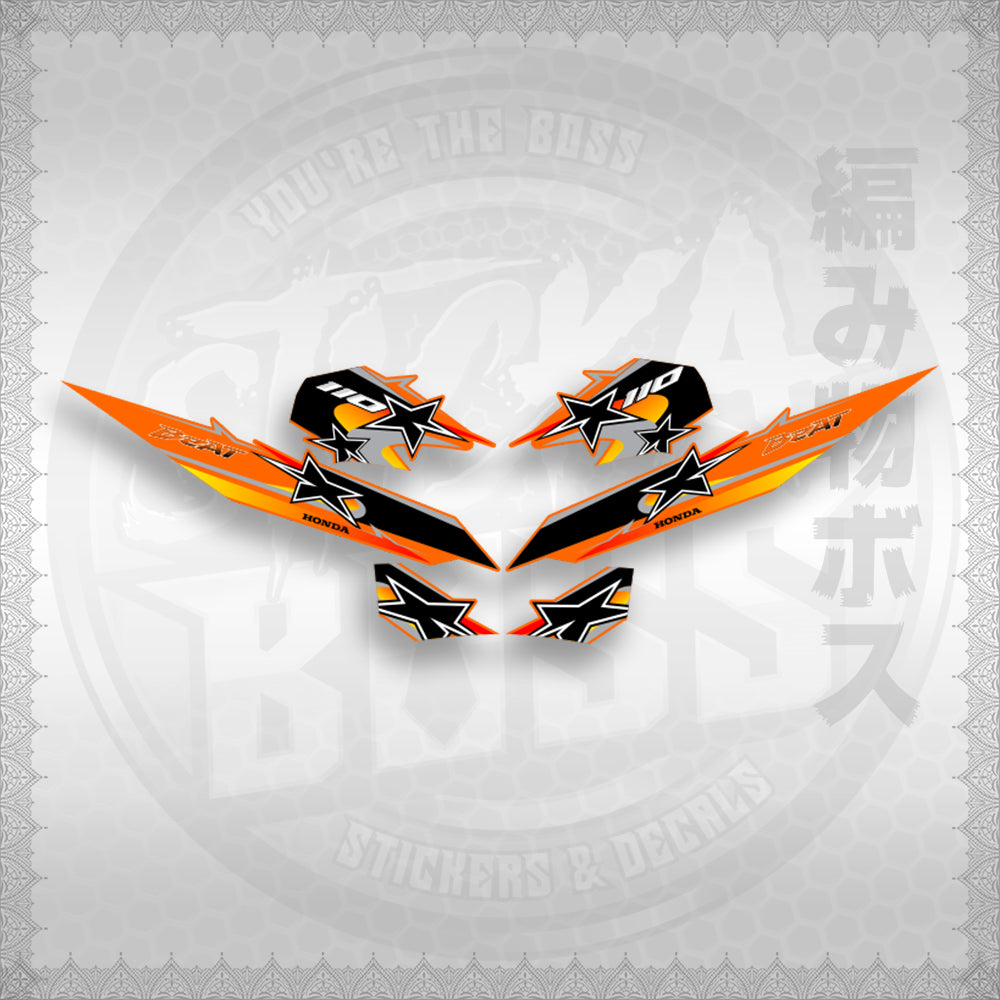 BEAT Fi V2 INDO CONCEPT ( TERBARU MOTIF ) STICKER DECALS By STICKABOSS