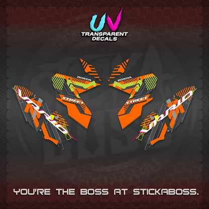 CLICK 125 V3 VARIO UV TRANSPARENT DECALS (2026 STREET STYLE EDITION) STICKER DECALS By STICKABOSS