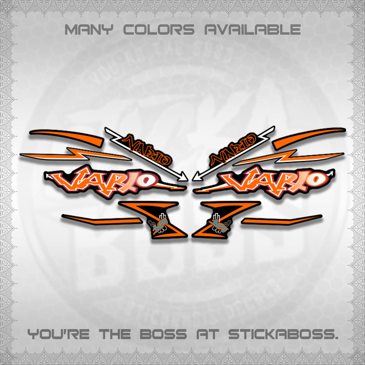 CLICK V2 INDO/MALAY VARIO DECALS (GRAFITY VARIO MOTIF)STICKER DECALS BY STICKABOSS