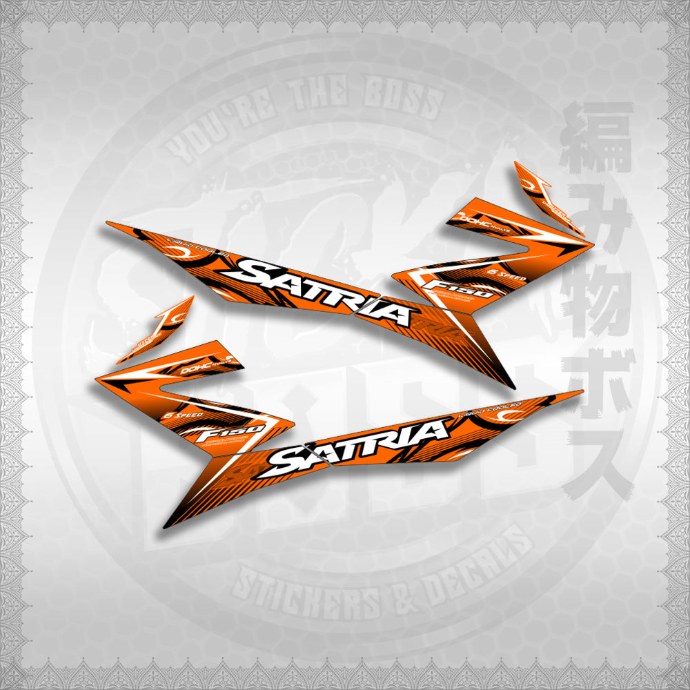 STICKER DECALS for RAIDER 150 FI (RFISATHMATH) By STICKABOSS (SOFIE LAMINATED WATERPROOF)