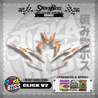 CLICK V2 DECALS ( FOR WHITE VARICHA X DESIGN )【WITH FREEBIES】