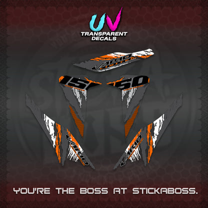 CLICK 150 V2 VARIO UV TRANSPARENT DECALS (2022 SPECIAL SPLASH DESIGN) STICKER KITS BY STICKABOSS